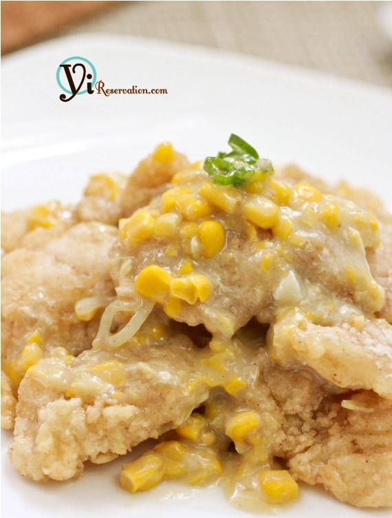 Fish Fillet in Creamy Corn Sauce