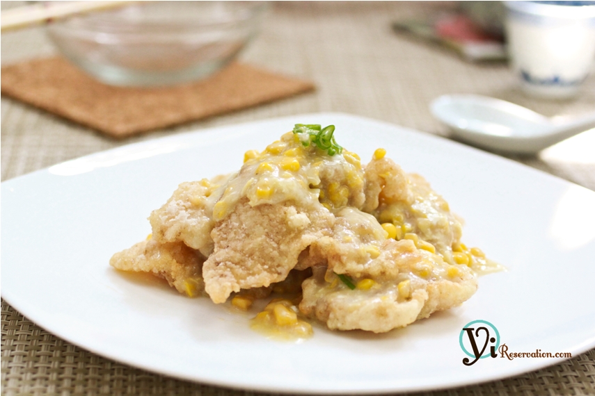 Fish Fillet in Creamy Corn Sauce