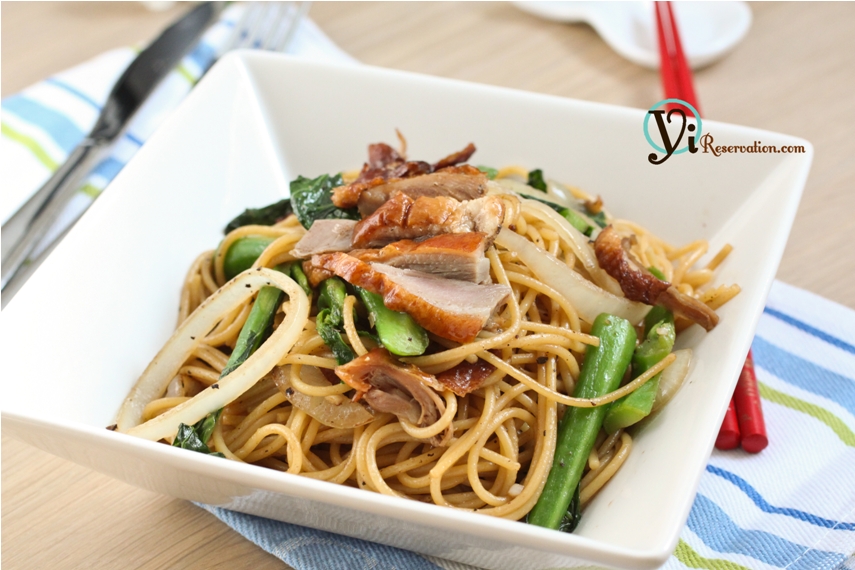 Spaghetti with Duck in Black Pepper Sauce|黑椒烤鴨炒意粉