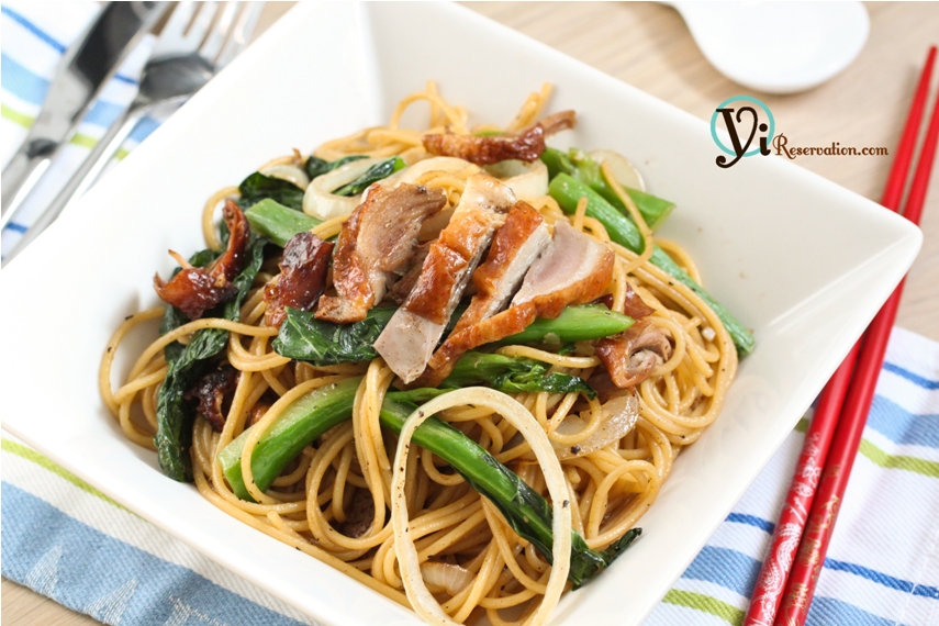 Spaghetti with Duck in Black Pepper Sauce|黑椒烤鴨炒意粉
