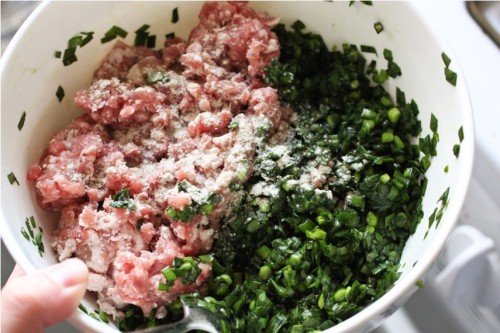 Chinese pork and chive dumpling recipe