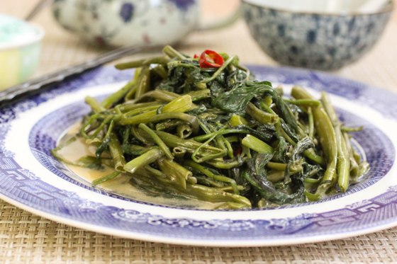 Cantonese Style Water Spinach Stir-fry
