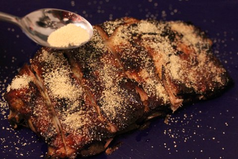 Honey Crusted Ribs with Oven Baked Fries