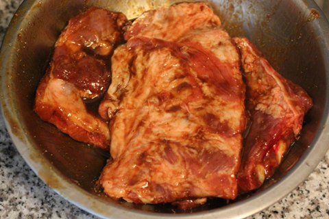 Honey Crusted Ribs with Oven Baked Fries