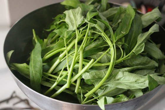 Cantonese Style Water Spinach Stir-fry