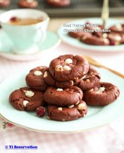 Red Velvet White Chocolate Chip Cookies