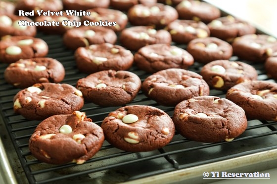 Red Velvet White Chocolate Chip Cookies Step by Step Recipe