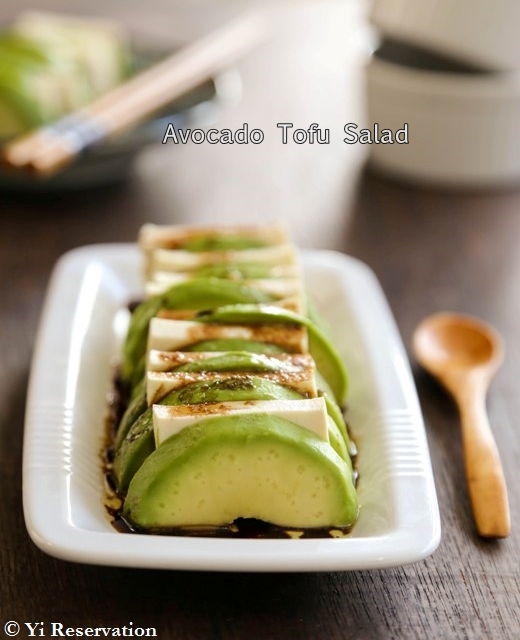 {Recipe} Avocado and Tofu Salad with Truffle Infused Soy Sesame Dressing