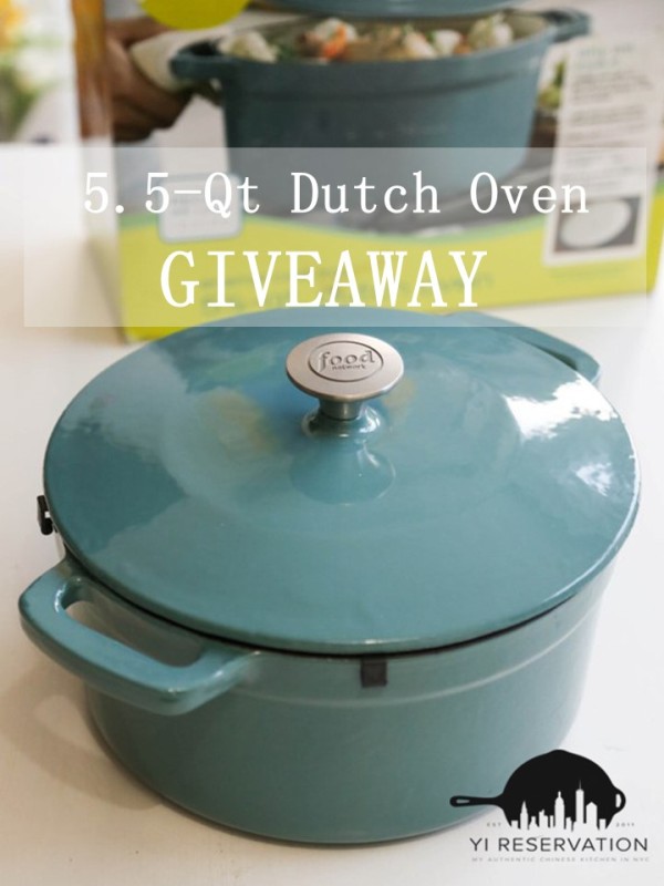 5.5-Qt Enamel Cast Iron Dutch Oven Blog Giveaway