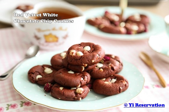 Red Velvet White Chocolate Chip Cookies Step by Step Recipe
