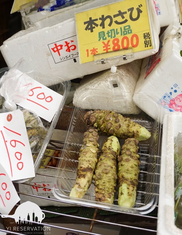 {Travel} Japan Tokyo Tsukiji Marktet wassabi Food and travel Tokyo Japan part 2