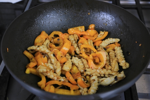 Asian Stir Fried Squid in Black Bean Sauce 豉椒炒鱿魚