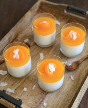 {recipe} easy coconut mandarin orange panna cotta