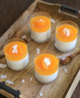 {recipe} easy coconut mandarin orange panna cotta