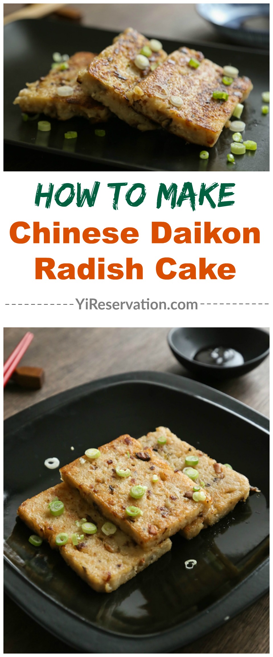 how to make Chinese Cantonese radish turnip cake