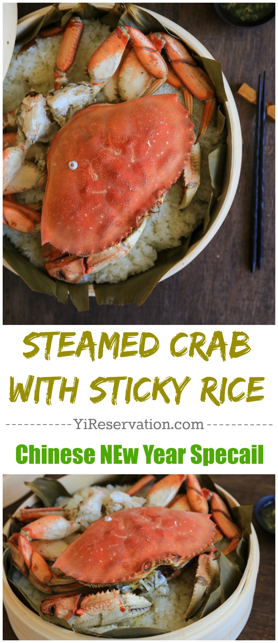 how to make steamed crab with sticky rice in lotus leaves