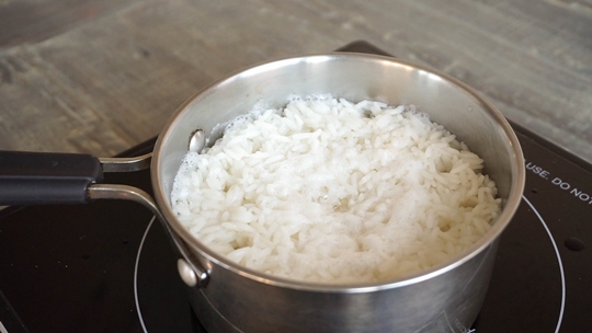 cook steamed rice stovetop no rice cooker