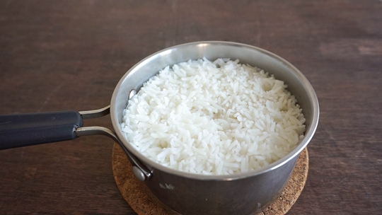 cook steamed rice stovetop no rice cooker