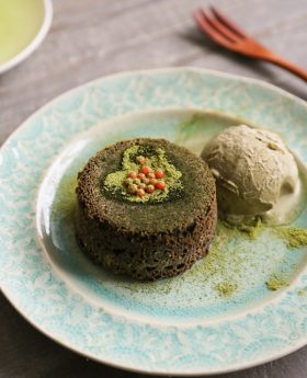 how to make matcha molten lava cake for valentine's day