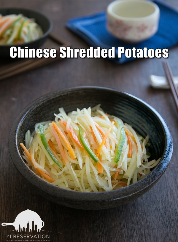 how to stir fry shredded potato strips vinegar flavor