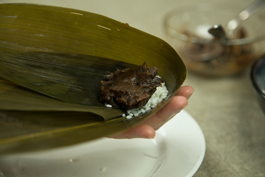 how to make red bean zongzi recipe