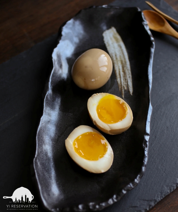 soy sauce soft boiled ramen egg aka Ajitsuke Tamago