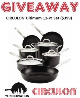 Circulon Ultimum 11-Pc Cookware Giveaway